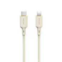 Dudao L7SCL USB-C – Lightning kabelis 30W 1m – beige