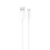 Dudao L4SM USB-A / micro USB kabelis 2A 1m – baltos spalvos
