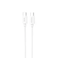 Dudao L4C USB-C / USB-C 30W 2m laidas – baltos spalvos