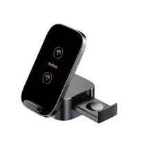 Dudao A11Pro+ 15W 3in1 belaidis įkroviklis skirtas Phone/Smartwatch/Headphones – juodos spalvos