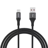 Dudao L3ST USB-A – USB-C 5A laidas 1.2m pintas – juodos spalvos