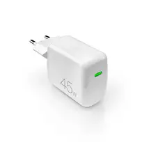 Puro Super Mini 45W PD GaN USB-C laidinis įkroviklis – baltos spalvos