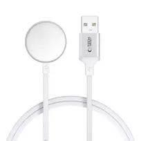 Tech-Protect UltraBoost USB-A belaidis įkroviklis skirtas Apple Watch 1m – baltos spalvos