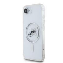Karl Lagerfeld IML K&CH Heads Metal Frame MagSafe dėklas skirtas Apple iPhone 16e skaidrus