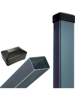 Tvoros stulpas 60x40x2300 mm, antracitas (1,2mm)
