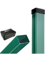 Tvoros stulpas 60x40x2500 mm, žalias (2,0 mm)