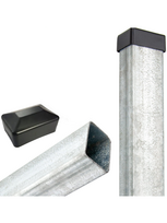 Tvoros stulpas 60x40x2600 mm, karštai cinkuotas (1,5mm)