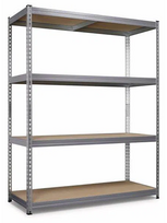 Sandėliavimo lentyna ROBUS 350 , 1500 x 600 x 1900 mm, 4 lentynos, apkrova 350 kg