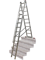 Universalios kopėčios 3d x 10pak Krause (033406)