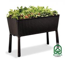 Pakeltas vazonas EASY GROW - Pilka (antracitas)