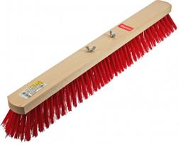 Šepetys grindiniui, raudono smulkaus pluošto 60cm, su varžtais Elaston Peggy Perfect