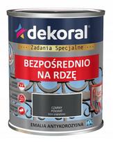 Dekoral, emalis antikorozinis | 0,65 ltr. juodas pusiau matinis RAL 9005