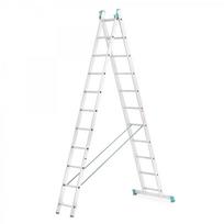 Kopėčios aliuminės, universalios, dvipusės, ištraukiamos, 2 dalių EUROSTYL | 2x11 pakopų 315-513cm