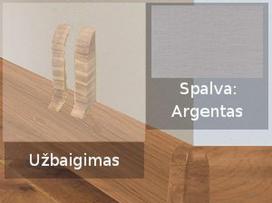 Grindjuostė termoplasto Vox, (63) argentas | Užbaigimas SMART FLEX / IZZI, dešininis; kairinis