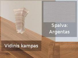 Grindjuostė termoplasto Vox, (63) argentas | Kampas SMART FLEX / IZZI vidinis