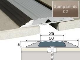 Profilis Effector A10 sujungimo, su juoda guma | šampaninis 93 cm 50x6 mm
