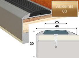 Profilis Effector A38 laiptams, su juoda guma | auksinis 270 cm 50x30 mm