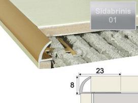 Profilis Effector A53 užbaigimo | A53 sidabrinis 250 cm 23x8 mm