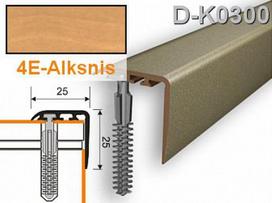 Profilis laiptams PVC Myck, 25 x 25 mm | alksnis, 2 m