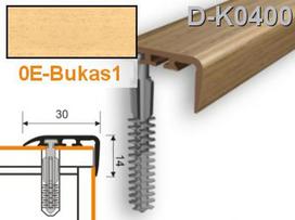 Profilis laiptams PVC Myck, 30 x 14 mm | bukas1, 2 m