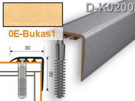 Profilis laiptams PVC Myck, 30 x 30 mm | bukas1, 2 m
