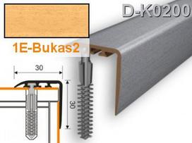 Profilis laiptams PVC Myck, 30 x 30 mm | bukas2, 2 m