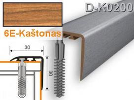 Profilis laiptams PVC Myck, 30 x 30 mm | kaštonas, 1 m