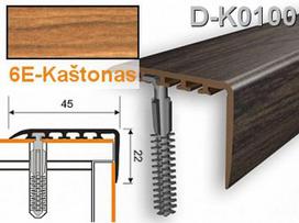 Profilis laiptams PVC Myck, 45 x 22 mm | kaštonas, 2 m