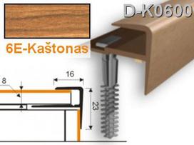 Profilis laiptams PVC Myck, F tipo, 30 x 14 mm | kaštonas, 1 m