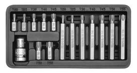 Antgalių rinkinys 15vnt. TORX Yato | T20,T25, T30, T40, T45, T50, T55