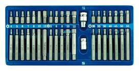 Antgalių rinkinys 40 vnt. HEX, TORX, SPLINE, CrV Vorel | T20-T55, H4-H12, M5-M12
