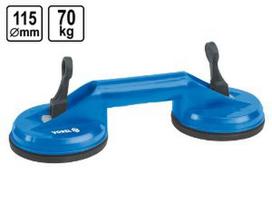 Rankena stiklui nešti 2 laikikliai plasmasiniai Vorel | d-115mm, 70kg. (Tik neprofesionaliam naudojimui)