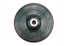 Padas kampiniam šlifuokliui guminis, velcro, Vorel | d-150mm (euro)
