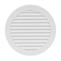 Plast. ventiliacijos grotelės EUROPLAST VR125, D125, baltos