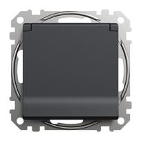 Kištukinis lizdas SCHNEIDER SEDNA DESIGN, antracito sp.,IP44