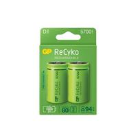 Įkraunami elementai GP RECYKO D, 5700 mAh, 2 vnt.