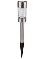 Šviestuvas įkraunamas saulės TH007L-S, 0.06W, IP44, sidabro, (12vnt)