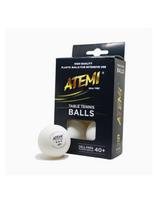 Stalo teniso kamuoliukai ATEMI 3*** (6vnt.) balti