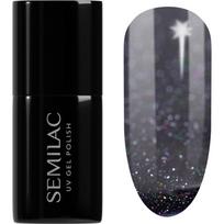 Semilac UV Hybrid Winter Collection gelinis nagų lakas, stingstantis UV / LED lempos šviesoje atspalvis 611 Violet Night 7 ml