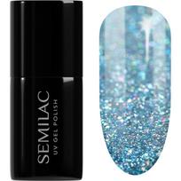 Semilac UV Hybrid Winter Collection gelinis nagų lakas, stingstantis UV / LED lempos šviesoje atspalvis 610 Frosty Christmas 7 ml