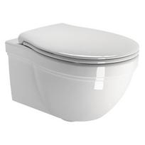 Pakabinamas klozetas GSI CLASSIC 37x55 cm, baltas su ExtraGlaze