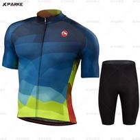 Bike Jersey SetS Men's Cycling Clothing Summer MTB Team Clothes Short Sleeve Uniform Triathlon Skinsuit Ropa De Hombre 4XL black