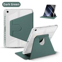 Planšetinio kompiuterio dėklas, skirtas „Samsung Galaxy Tab A8 S9 FE A9 Plus 11“ S7 S8 S9 Plus 12,4“ S6 Lite 360° pasukamas dėklas su rašiklio lizdo dangteliu Tab A8 10.5'' tamsiai žalia spalva