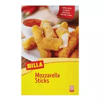 Šaldytos mocarelos sūrio lazdelės džiūvesėliuose BILLA, 250 g