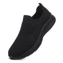 Vasariniai tinkliniai vyriški laisvalaikio batai Lengvi sportbačiai Vyrams Lauko vaikščiojimo batai Kvėpuojantys įsispiriami vyriški mokasinai Zapatillas Hombre 45 39 juoda