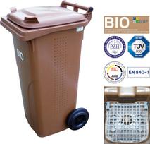Europlast Austria Biologinių atliekų šiukšliadėžė, su dvigubu dugnu, ruda 240L BIO + RUSH