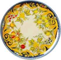 Hendi "Blackboard Napoli" patvari porcelianinė 33 cm skersmens picos lėkštė - 6 vnt.