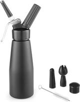 Hendi "N2O Kitchen Line" plaktos grietinėlės sifono RINKINYS + 3 antgaliai 0,5 l - juodas - 588420