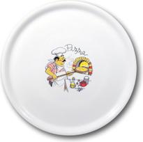 Hendi Patvari Speciale dekoruota porcelianinė picos lėkštė 330 mm - 6 vnt. rinkinys.