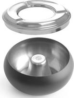 Hendi Peleninė su nuimamu apvadu, juoda, nerūdijančiojo plieno, 105 mm skersmens - 440230